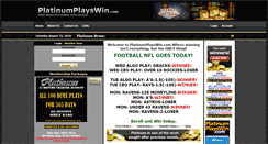 Desktop Screenshot of platinumplayswin.com